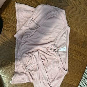 Pink cropped long sleeve